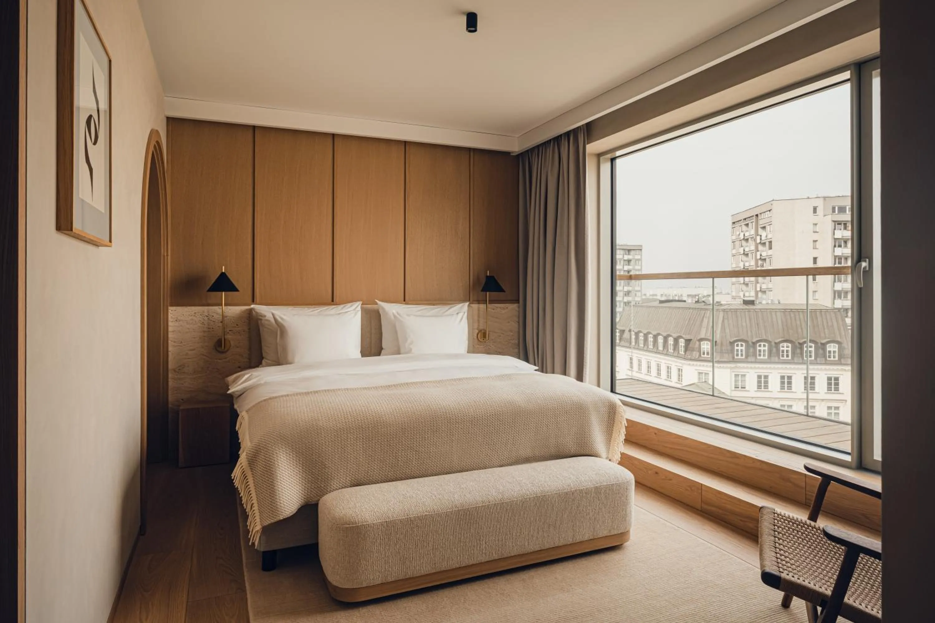 Living room, Bed in PURO Warszawa Stare Miasto