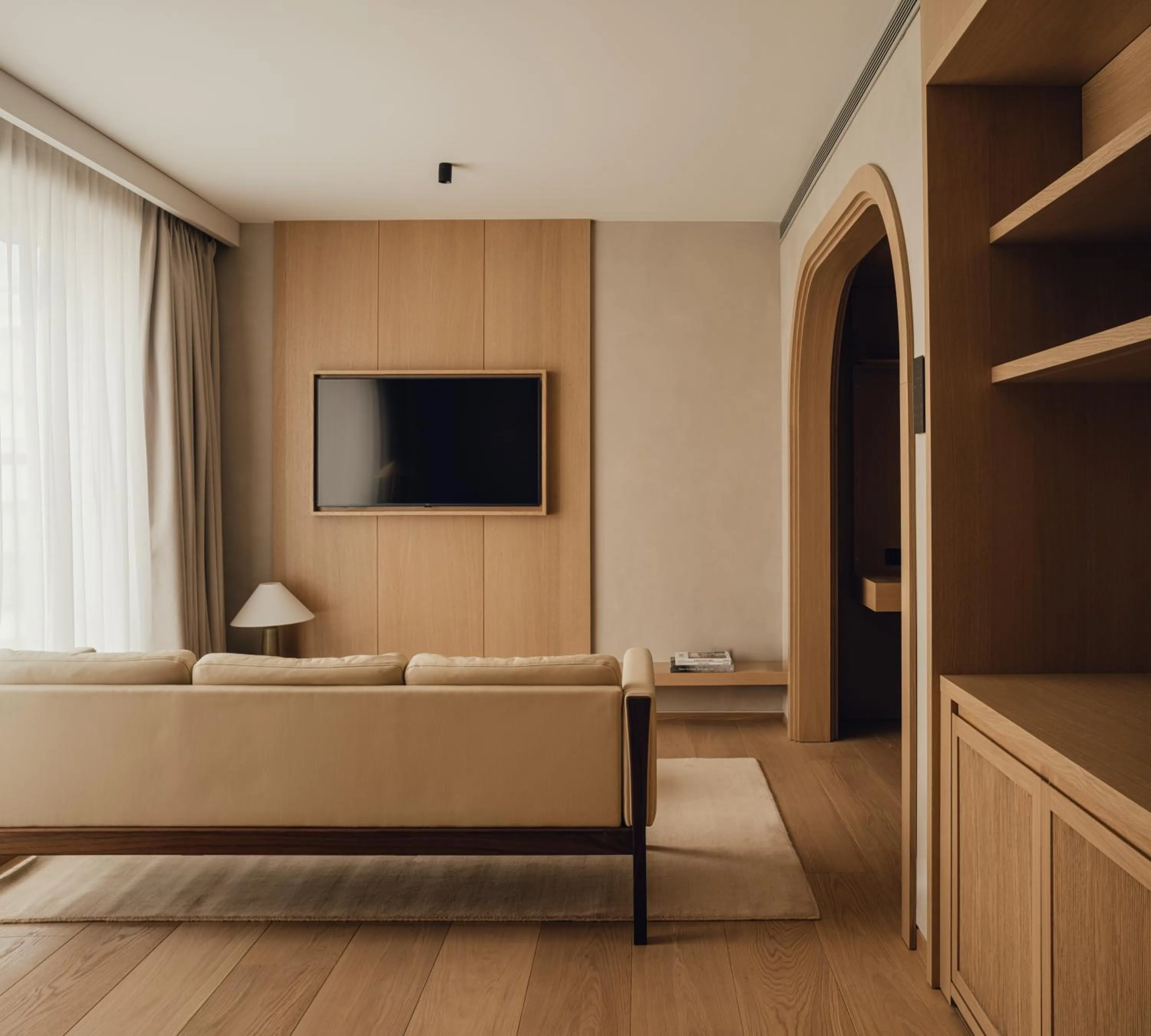 Living room, Bed in PURO Warszawa Stare Miasto