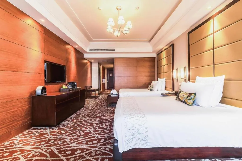 Bed in Sichuan Jinjiang Hotel