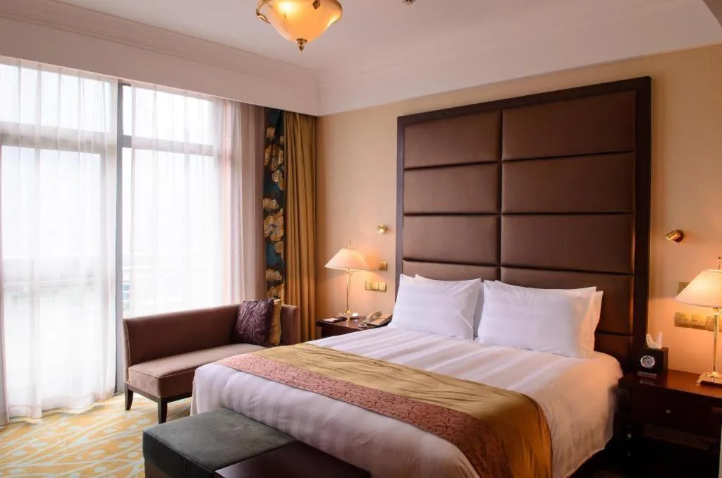 Bed in Sichuan Jinjiang Hotel