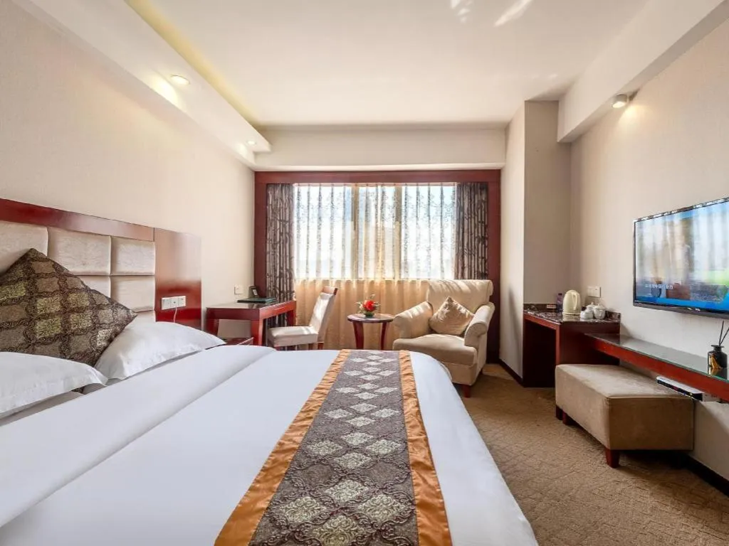 Bed in Overseas Chinese Hotel