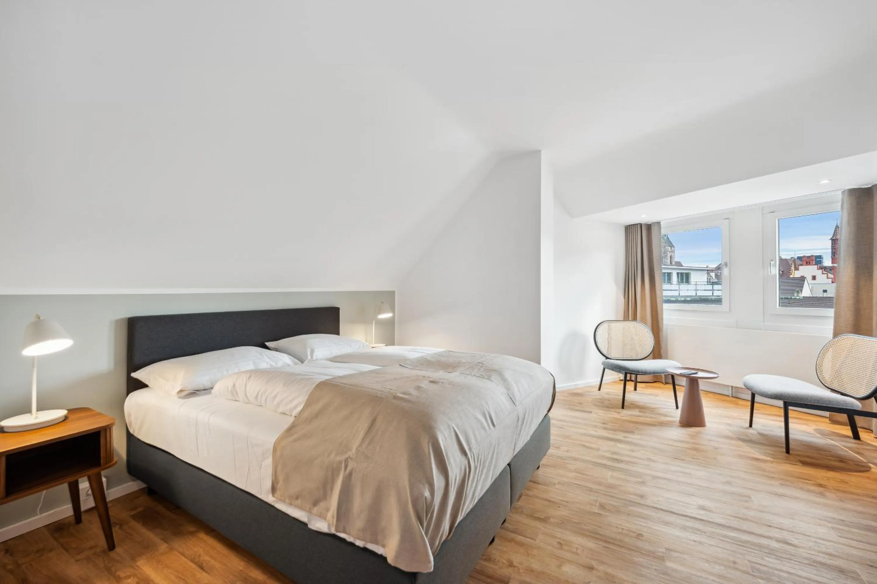 Bed in Limehome Basel Münzgasse