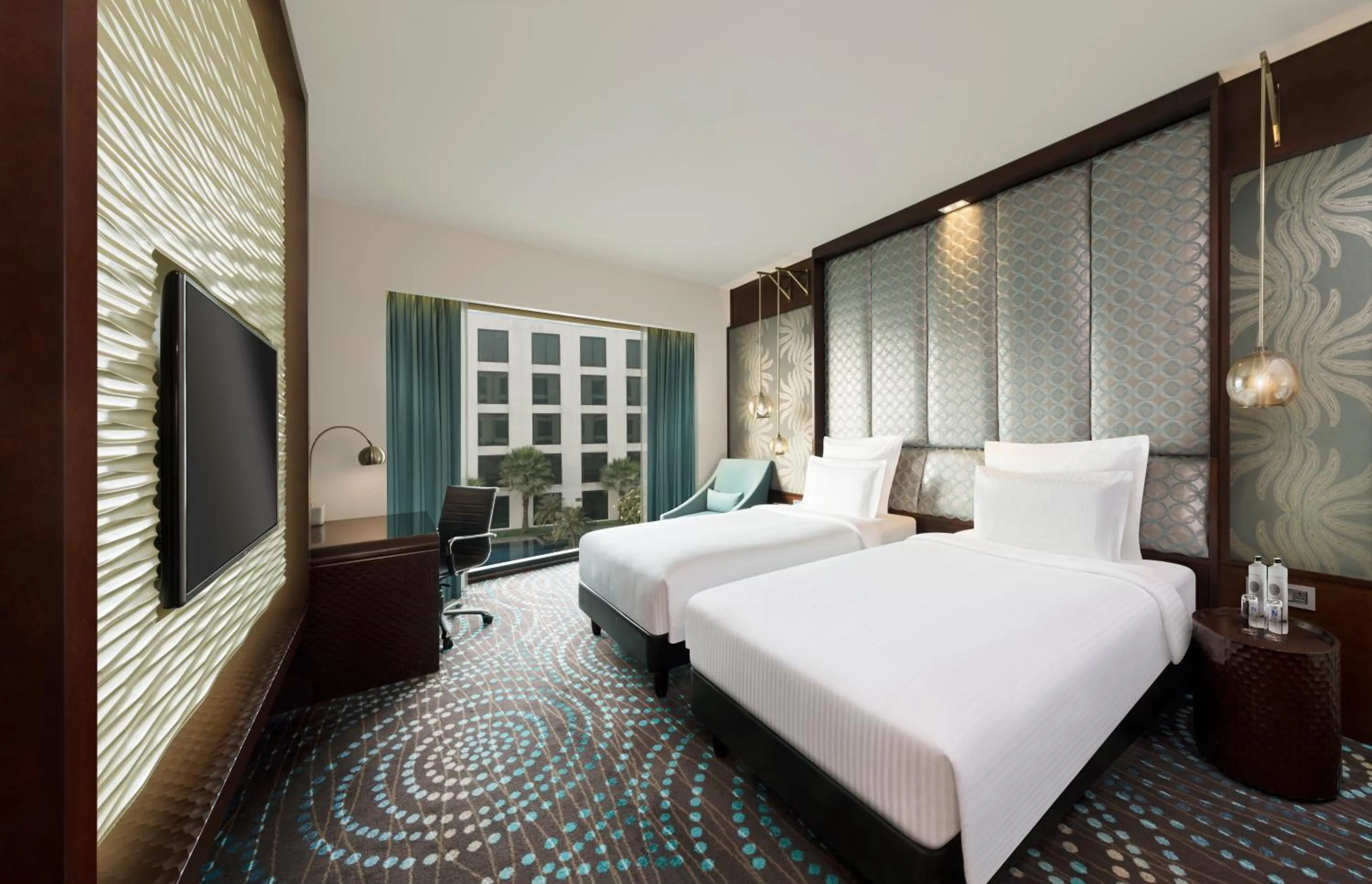 Bedroom, Bed in Pullman New Delhi Aerocity