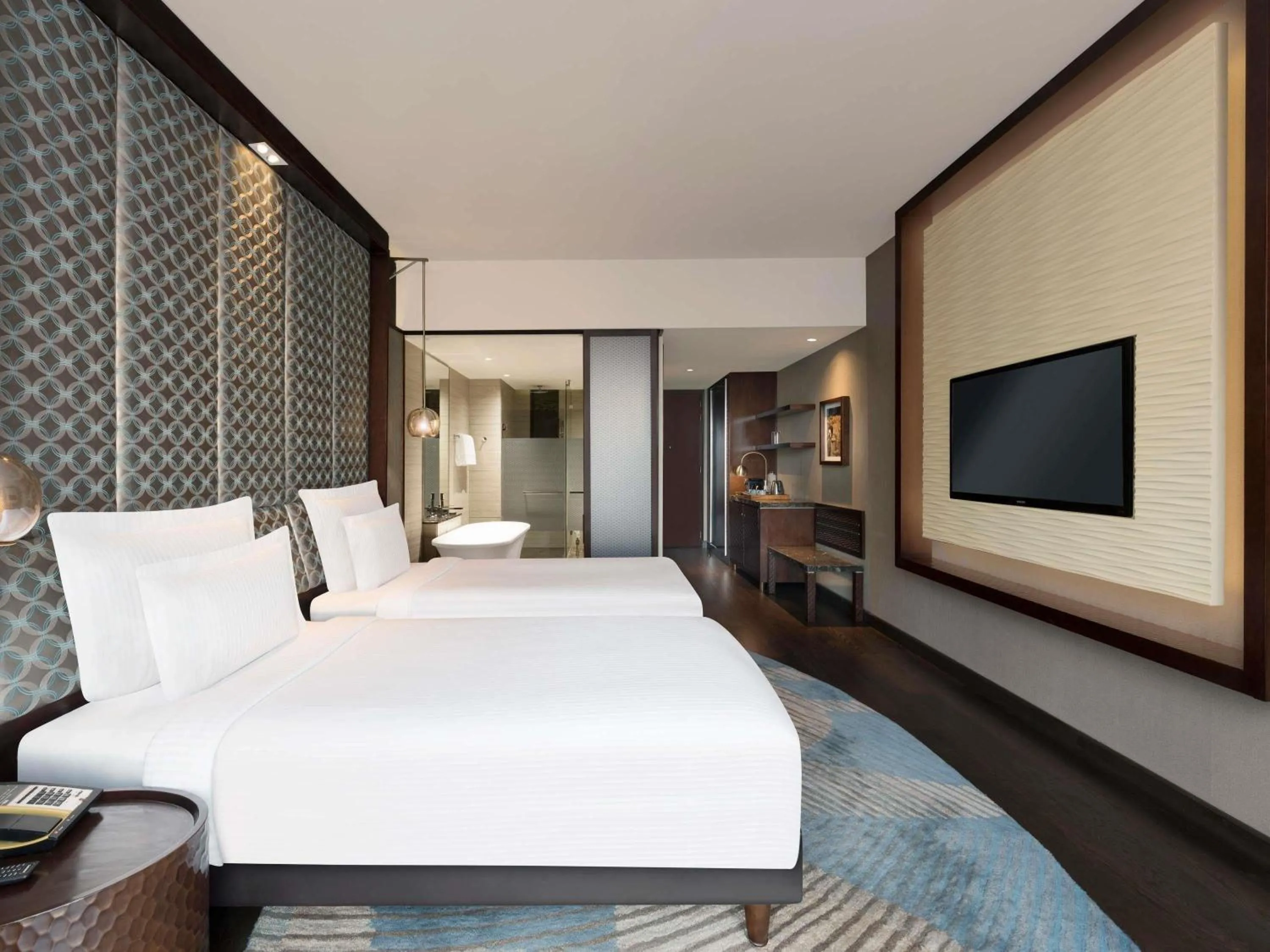 Bedroom, Bed in Pullman New Delhi Aerocity
