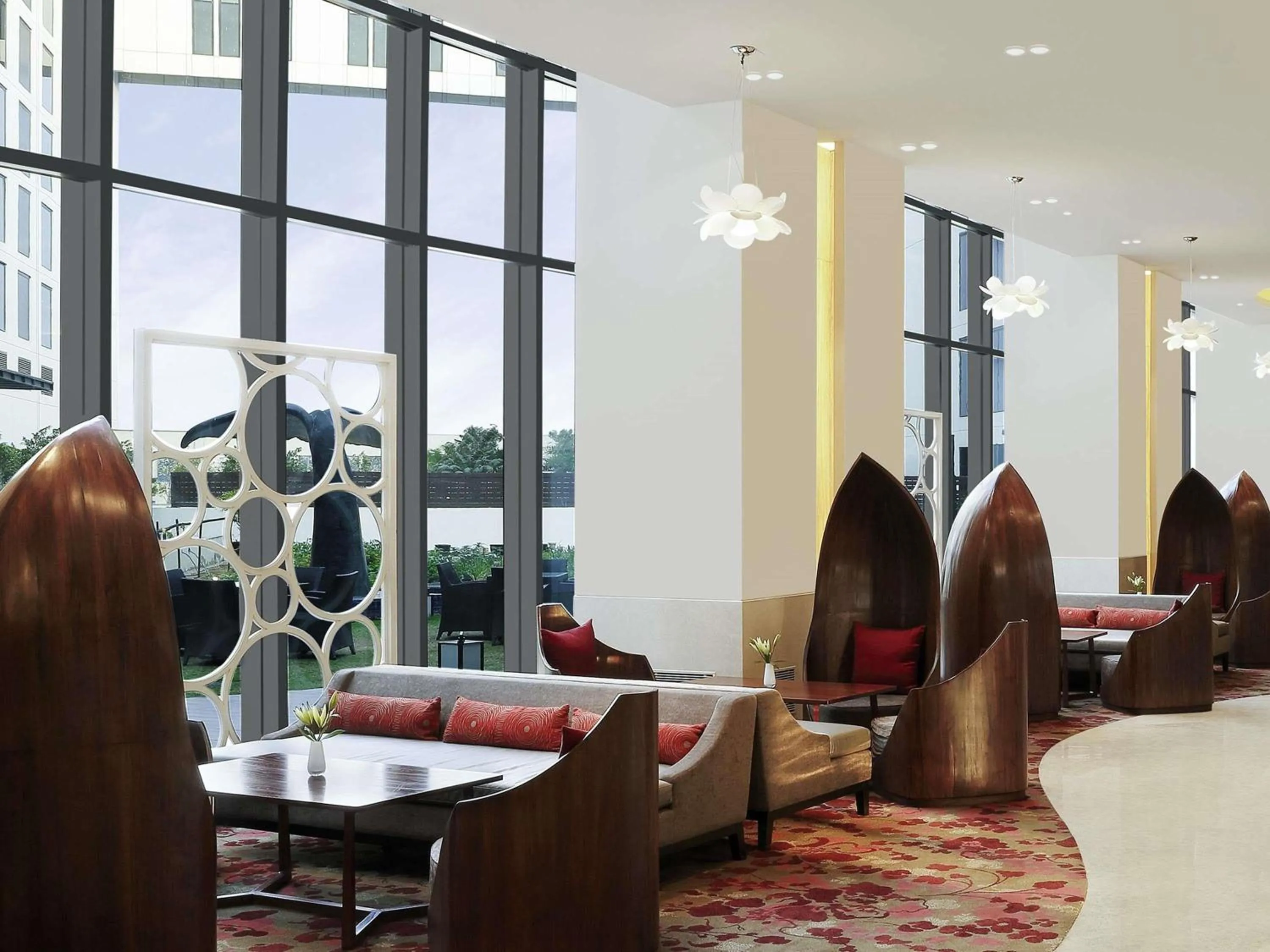 Lounge or bar in Novotel New Delhi Aerocity