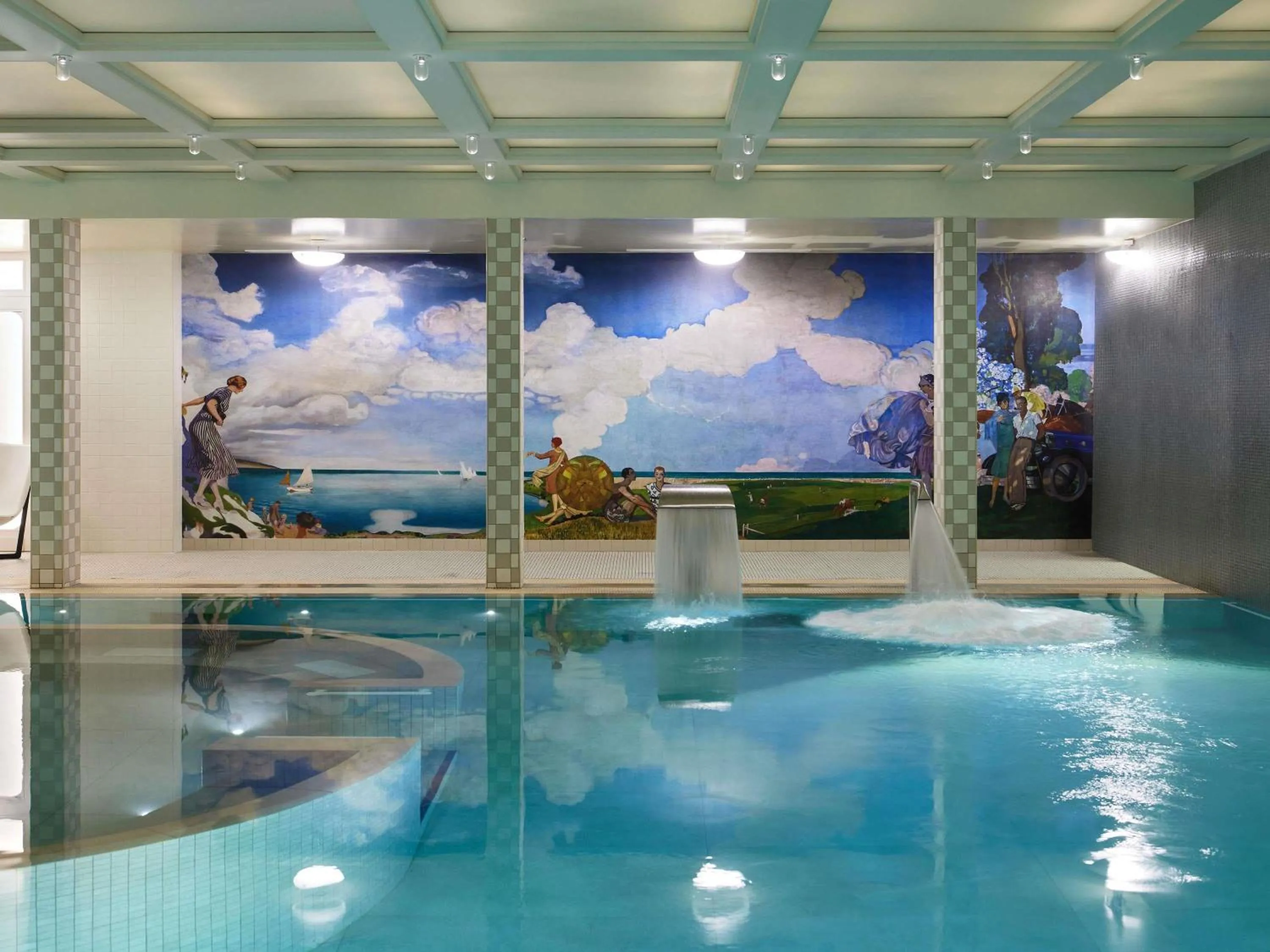 Pool view in Cures Marines Hotel Thalasso & Spa Trouville - MGallery Collection