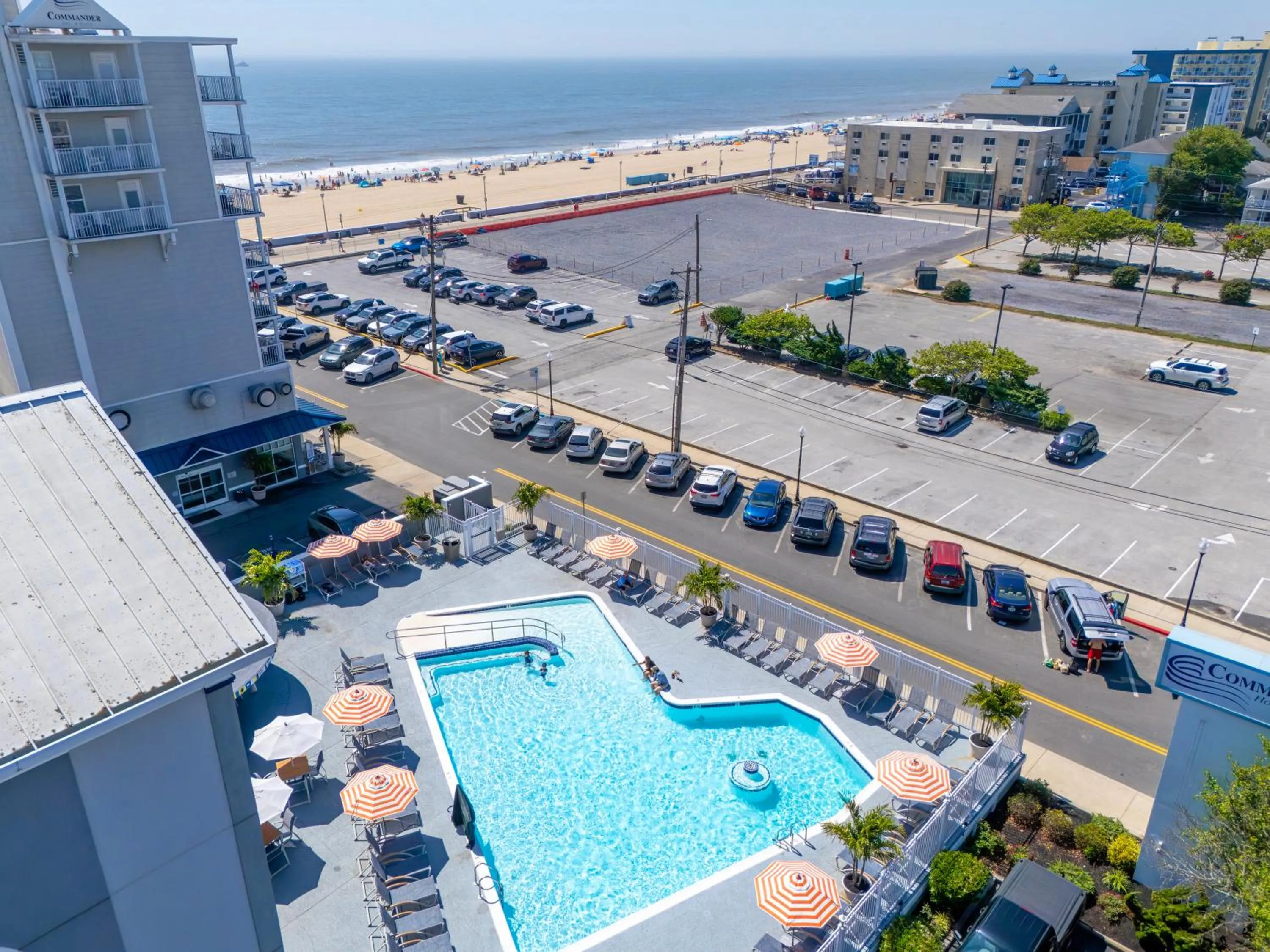 Pool view in Commander Hotel & Suites