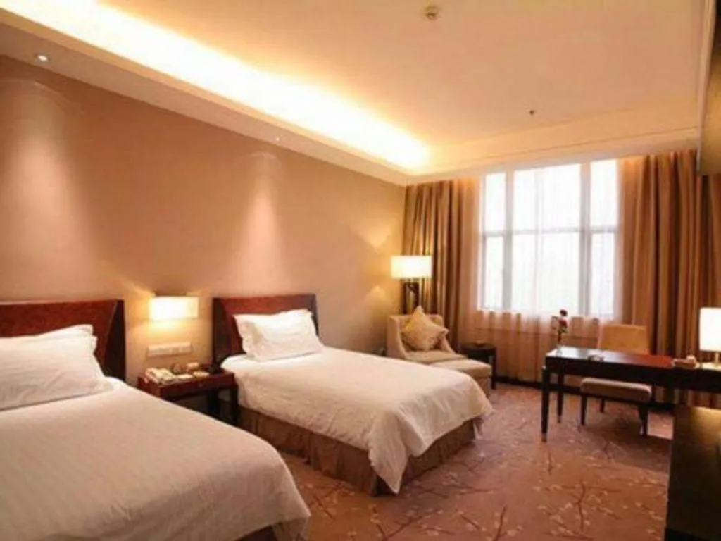 Bed in Jin Jiang Nanjing Hotel