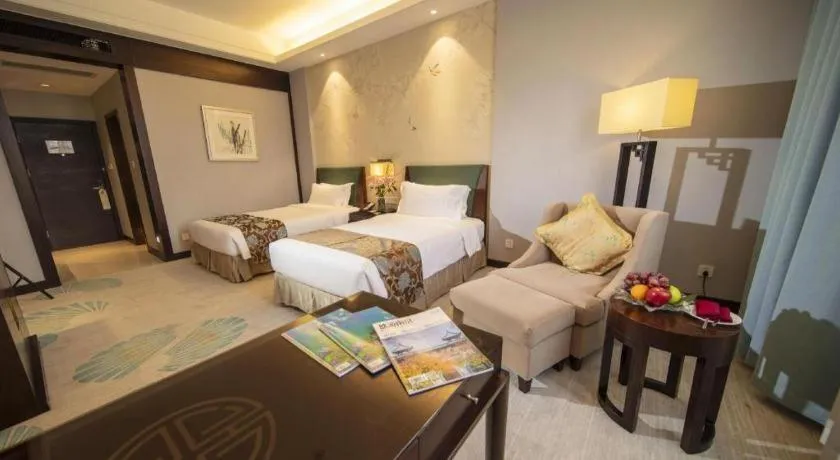 Bed in Jin Jiang Nanjing Hotel