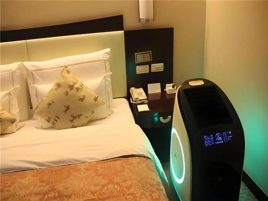 Bed in Beijing Jinjiang Fuyuan Hotel