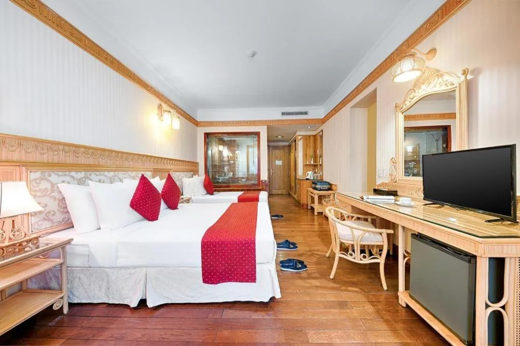 Bed in Senriver Hotel