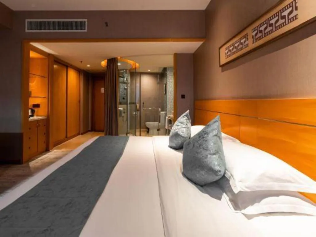 Bed in Fliport Hotel Xiamen Software Park