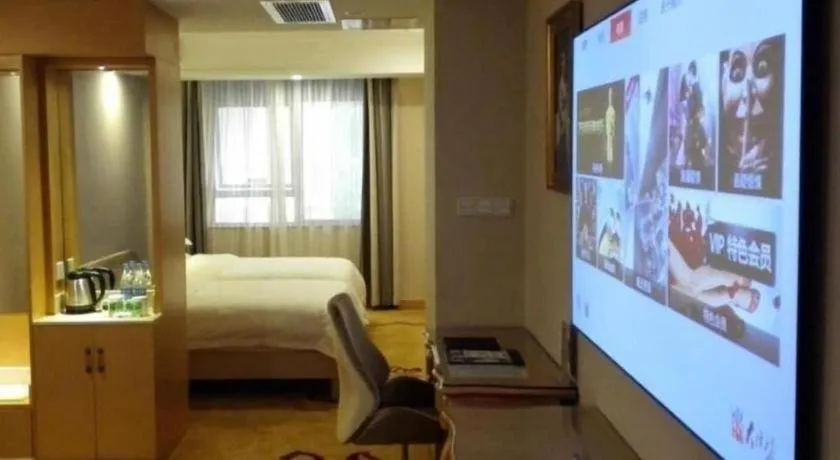 Bed in GreenTree Inn Shenzhen DonGMEn Business Hotel