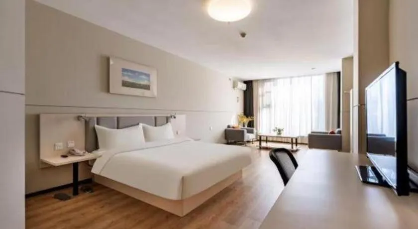 Bed in JinJiang Inn Baoji Administra Tion Center