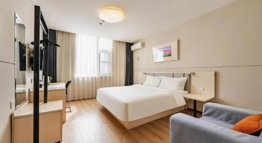 Bed in JinJiang Inn Baoji Administra Tion Center