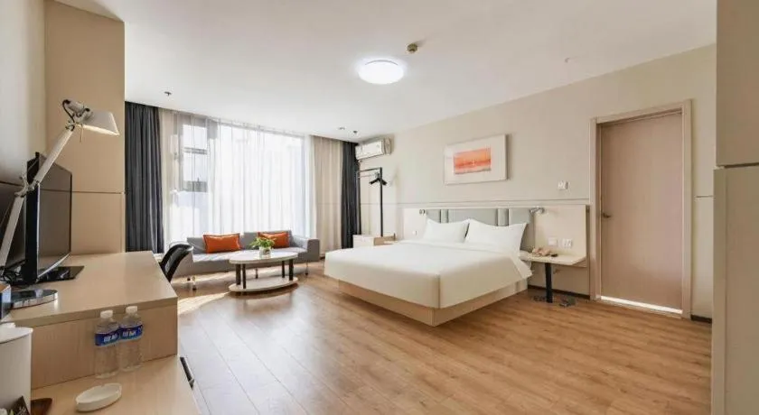 Bed in JinJiang Inn Baoji Administra Tion Center