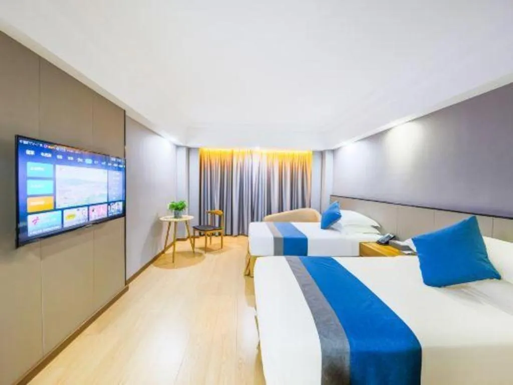 Bed in Downtown Hotel