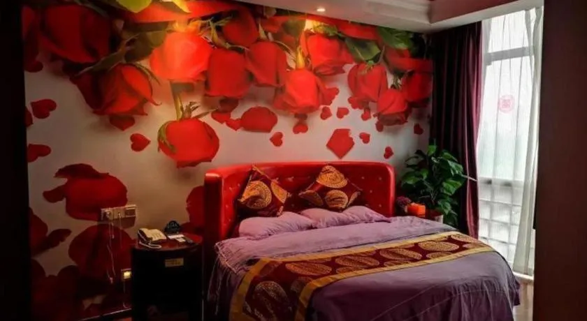 Bed in GreenTree Inn Suzhou Shengze Hotel