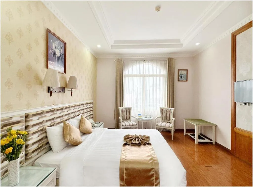 Bed in Cong Doan Viet Nam Hotel