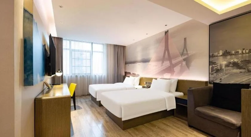 Bed in ibis Styles Wuhan Optics Valley Square Hotel