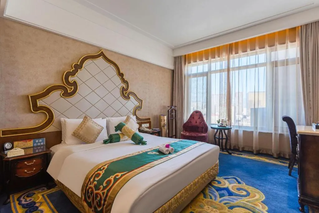 Bed in Hohhot Inner Mongolia Hotel