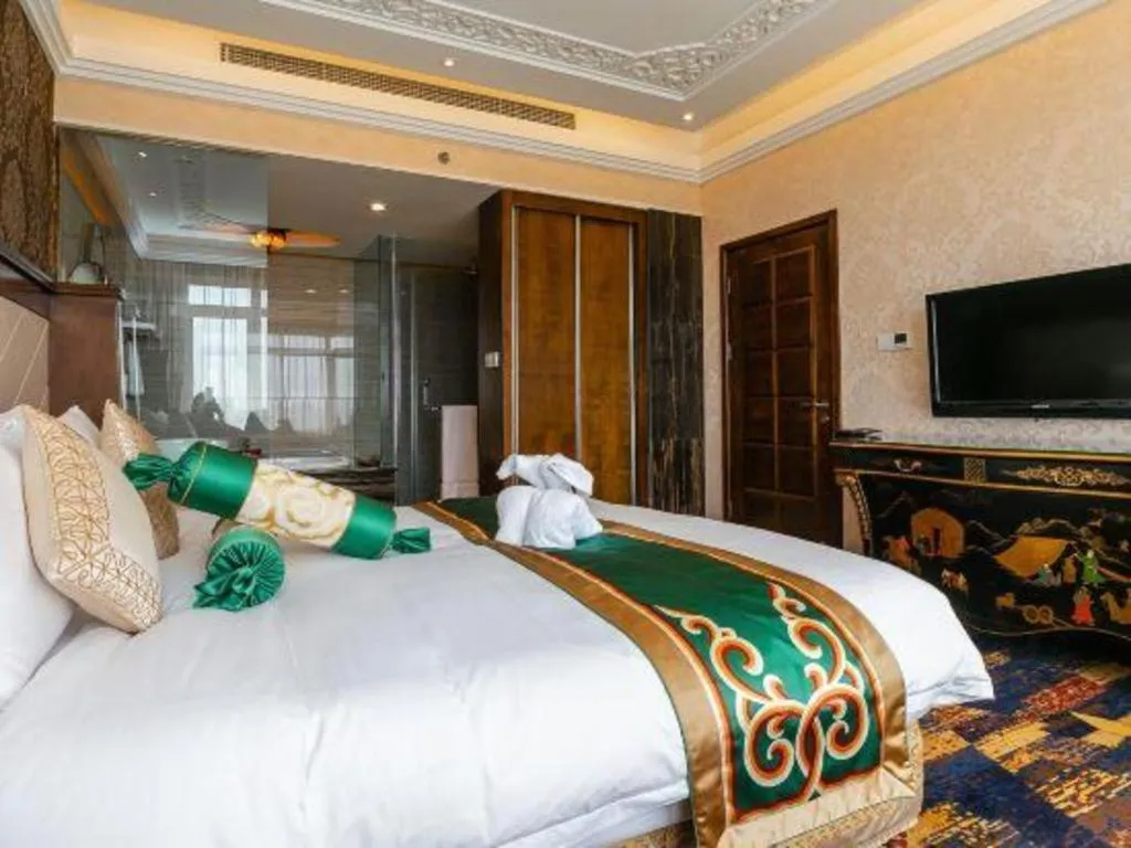 Bed in Hohhot Inner Mongolia Hotel