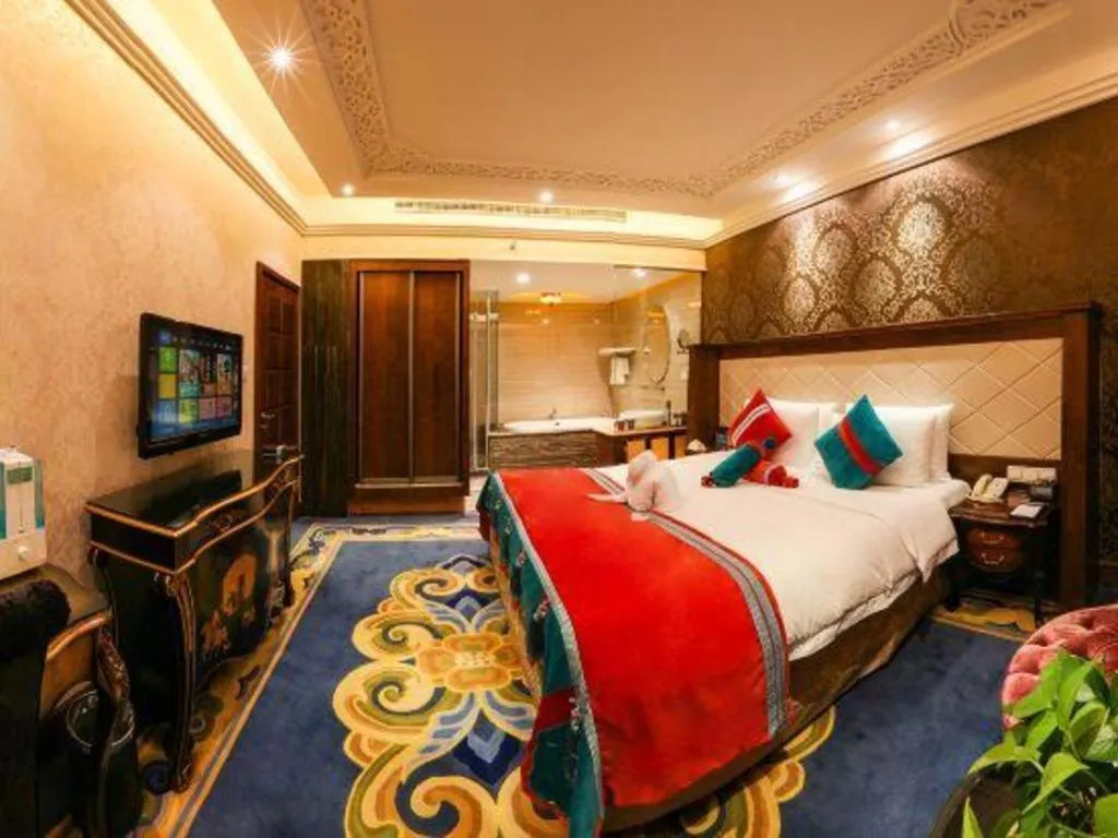 Bed in Hohhot Inner Mongolia Hotel