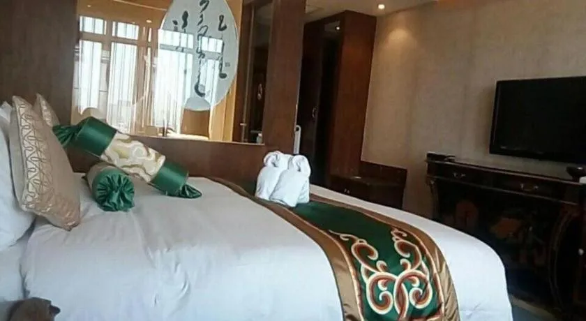Bed in Hohhot Inner Mongolia Hotel