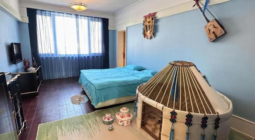 Bed in Hohhot Inner Mongolia Hotel