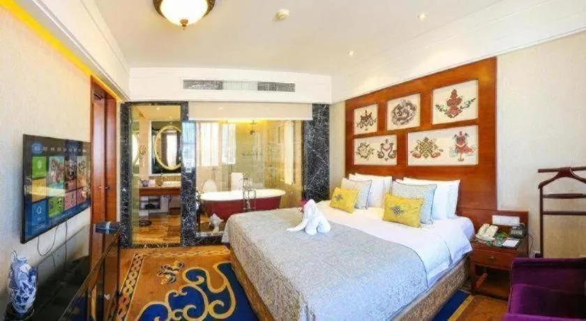 Bed in Hohhot Inner Mongolia Hotel