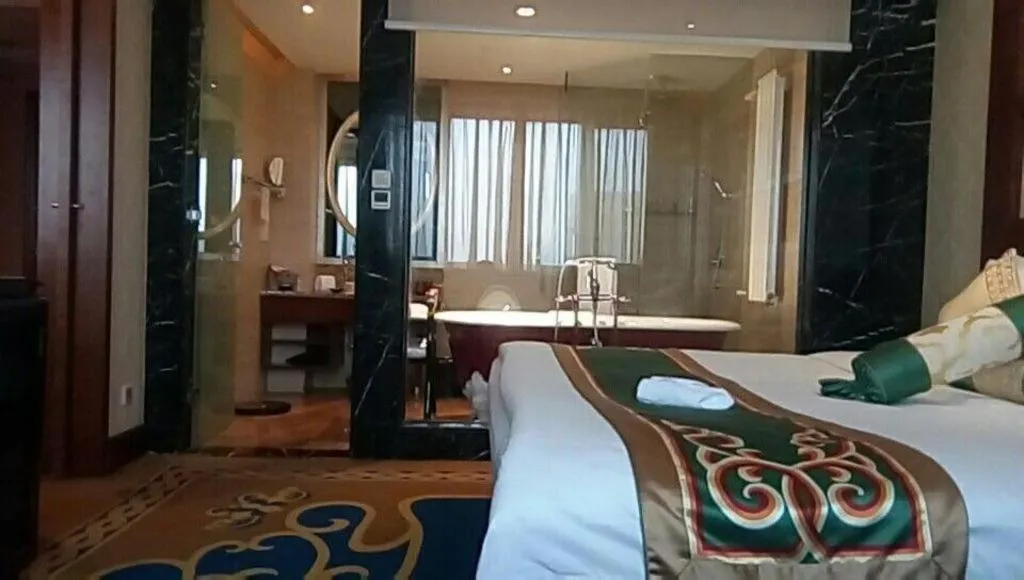 Bed in Hohhot Inner Mongolia Hotel