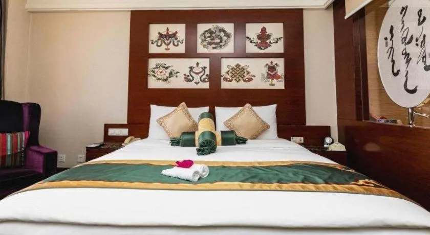 Bed in Hohhot Inner Mongolia Hotel