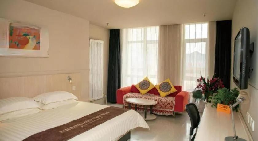 Bed in Jinjiang Inn Baotou Saihan Tara Park Youyi Street