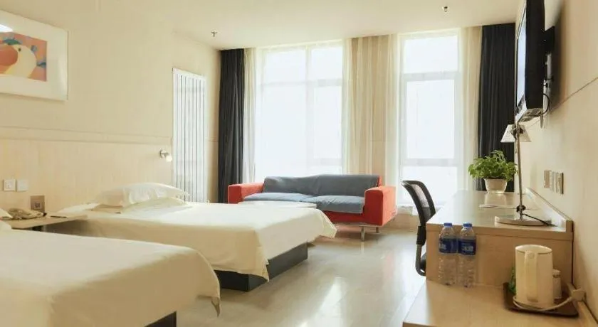 Bed in Jinjiang Inn Baotou Saihan Tara Park Youyi Street