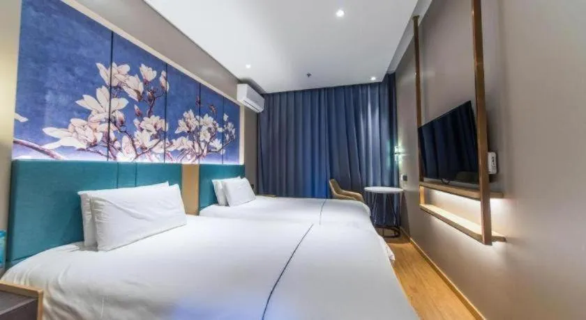 Bed in Jinjiang Inn Jinan Shimao Kuanhouli Quancheng Road