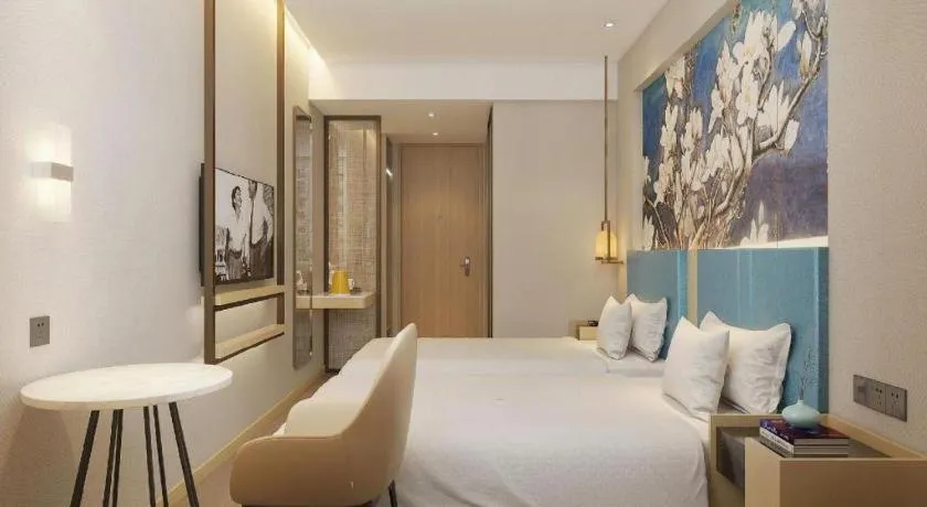 Bed in Jinjiang Inn Jinan Shimao Kuanhouli Quancheng Road