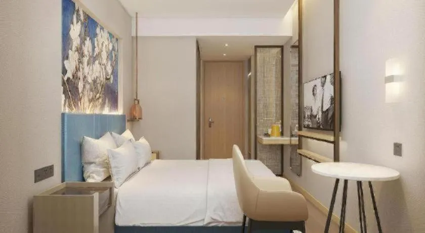 Bed in Jinjiang Inn Jinan Shimao Kuanhouli Quancheng Road