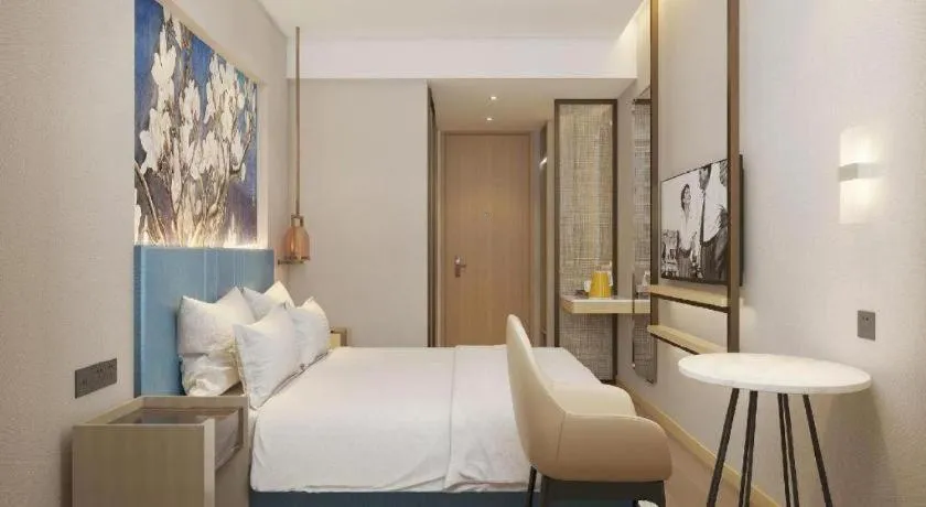 Bed in Jinjiang Inn Jinan Shimao Kuanhouli Quancheng Road