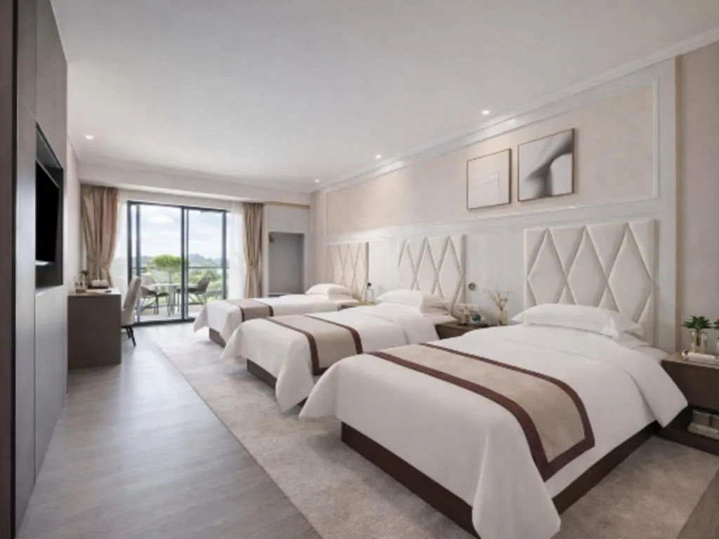 Bed in Guangzhou Junye International Hotel