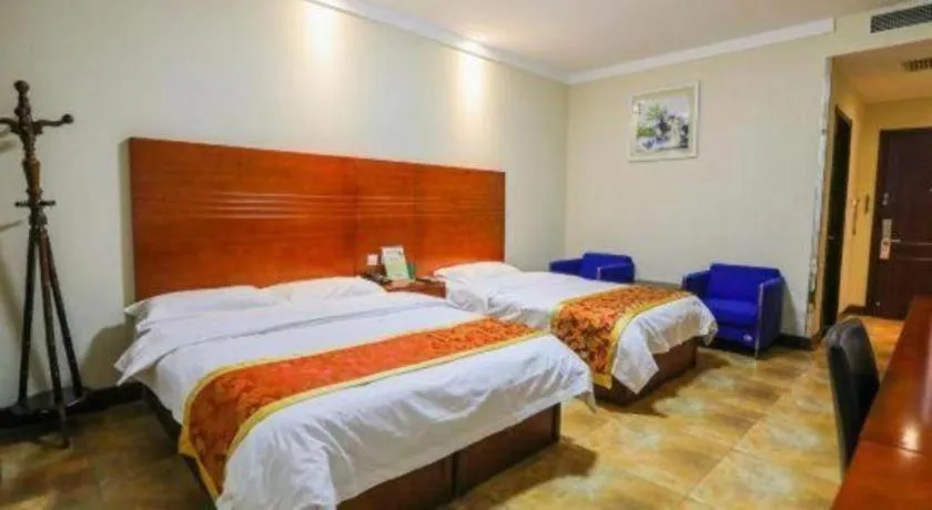 Bed in Beijing Wanjia Traders Hotel