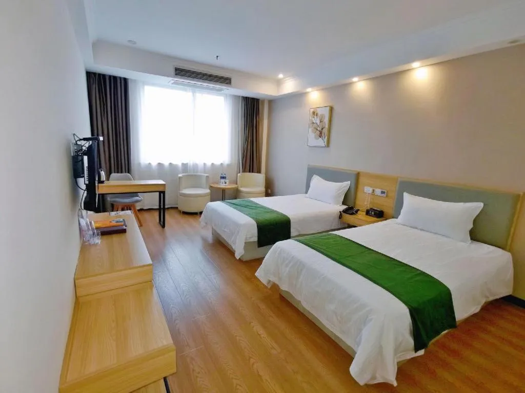 Bed in GreenTree Inn Xiangshan Transportation Center Bai Hua Road