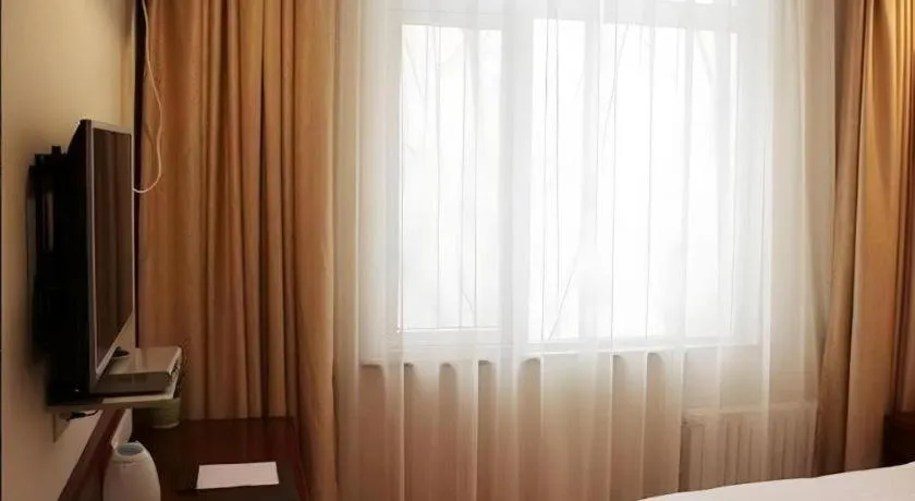 Bed in GreenTree Inn Anhui Fuyang Funan East Huaihe Road Express Hotel