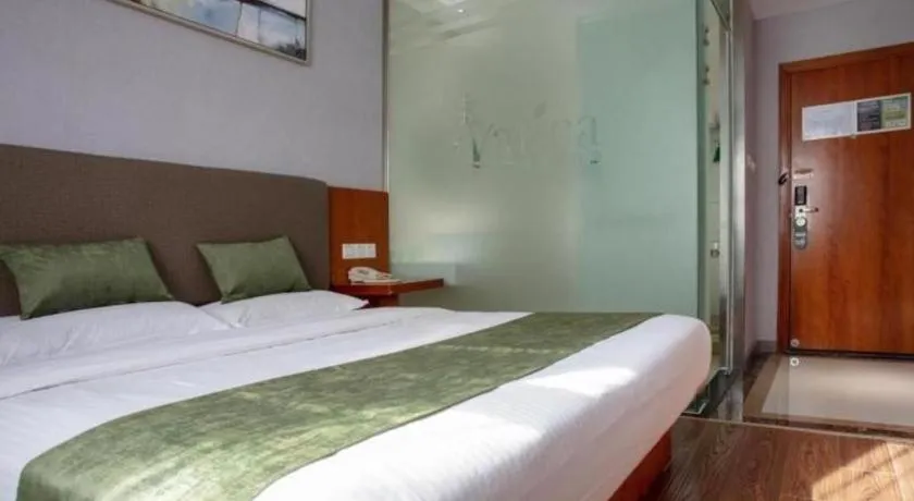 Bed in Vatica Shanghai Jiading District Anting Metro Station Moyu Road Hotel