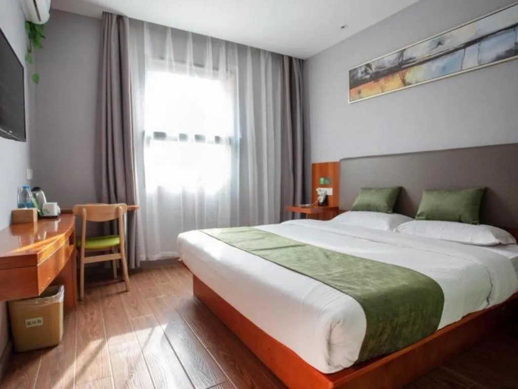 Bed in Vatica Shanghai Jiading District Anting Metro Station Moyu Road Hotel