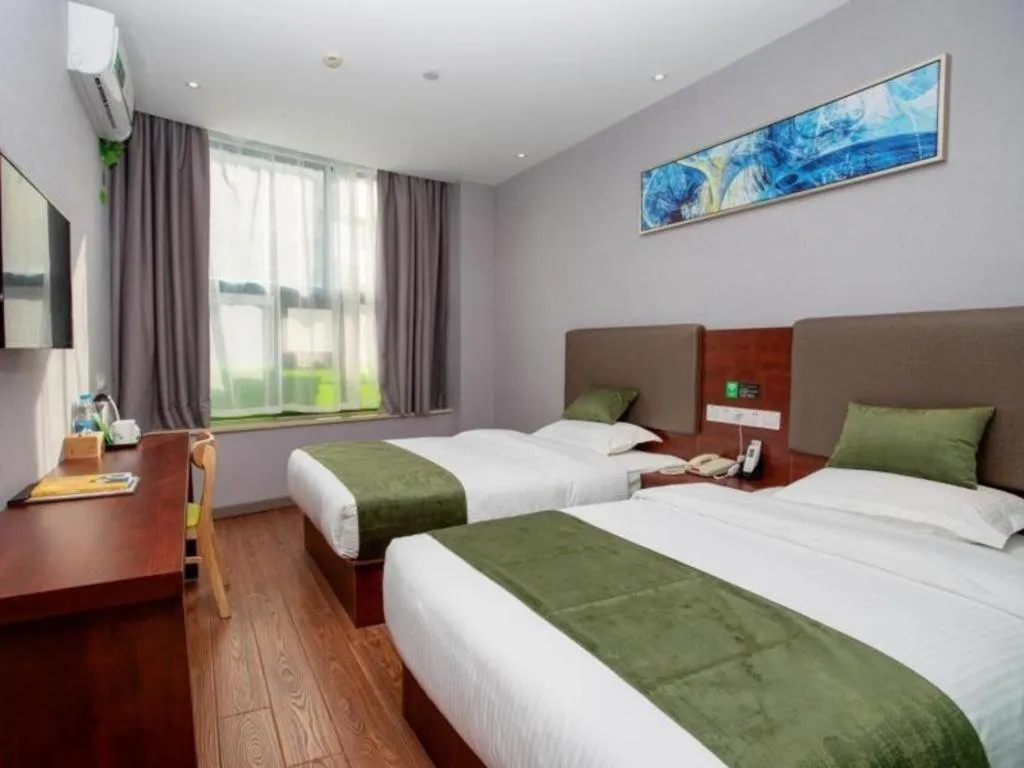 Bed in Vatica Shanghai Jiading District Anting Metro Station Moyu Road Hotel