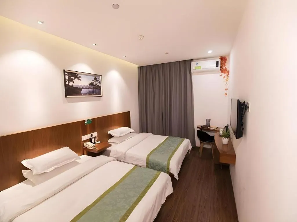 Bed in Vatica Shanghai Jiading District Anting Metro Station Moyu Road Hotel