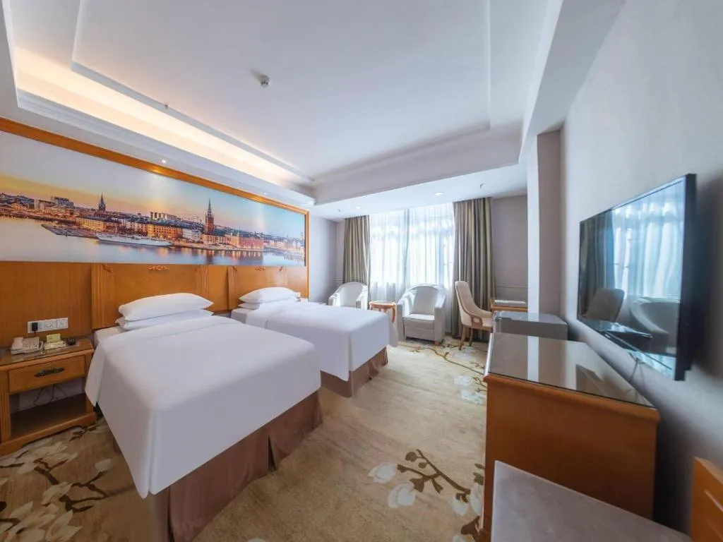 Bed in Vienna Hotel Guangzhou Luochongwei Bus Station Branch