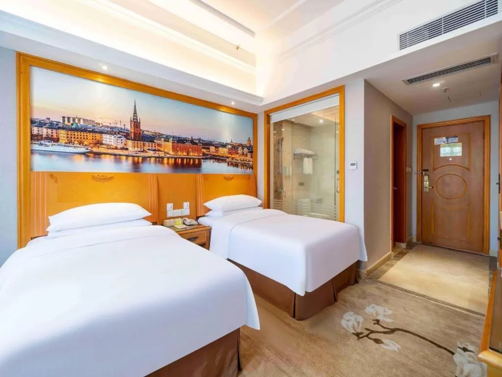 Bed in Vienna Hotel Guangzhou Luochongwei Bus Station Branch