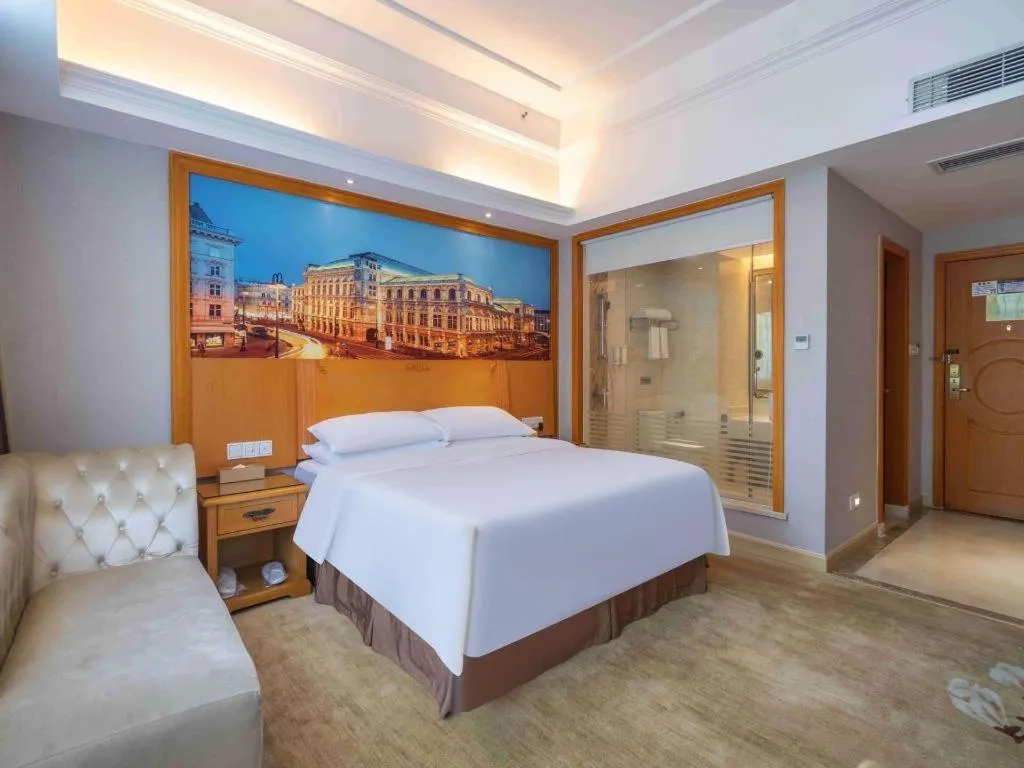 Bed in Vienna Hotel Guangzhou Luochongwei Bus Station Branch