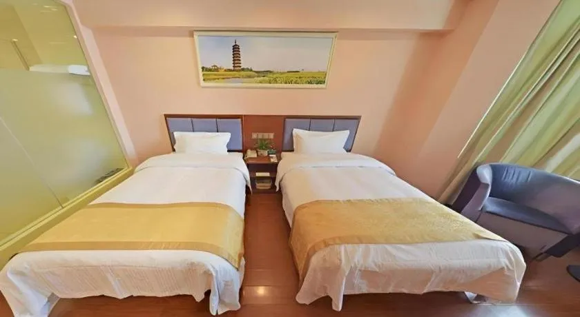Bed in GreenTree Alliance Jiangsu Yangzhou Hanjiang Middle Road Libao Square Hotel